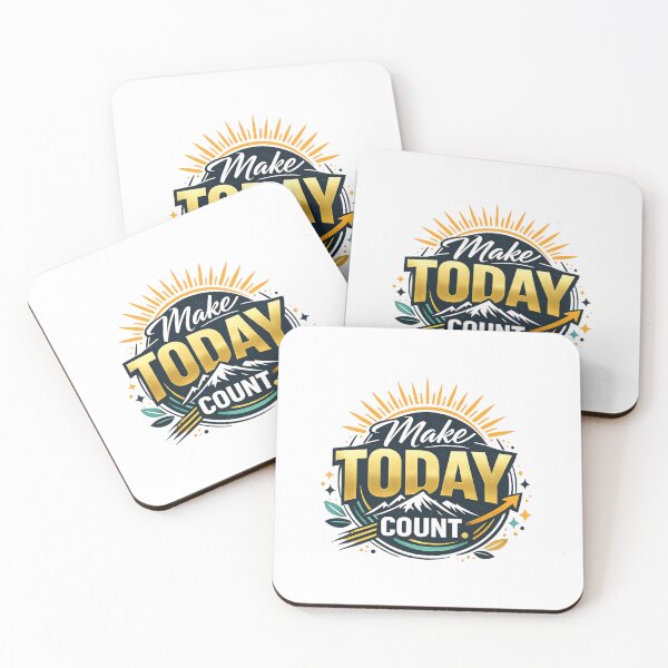 Item preview, Make Today Count Typography Motivational Quote | Minimalist Inspirational Design designed and sold by AnanthDesign.