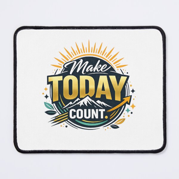 Item preview, Make Today Count Typography Motivational Quote | Minimalist Inspirational Design designed and sold by AnanthDesign.
