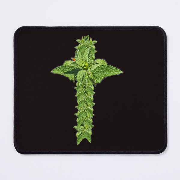 Item preview, mint leaf cross designed and sold by gracehopelove.