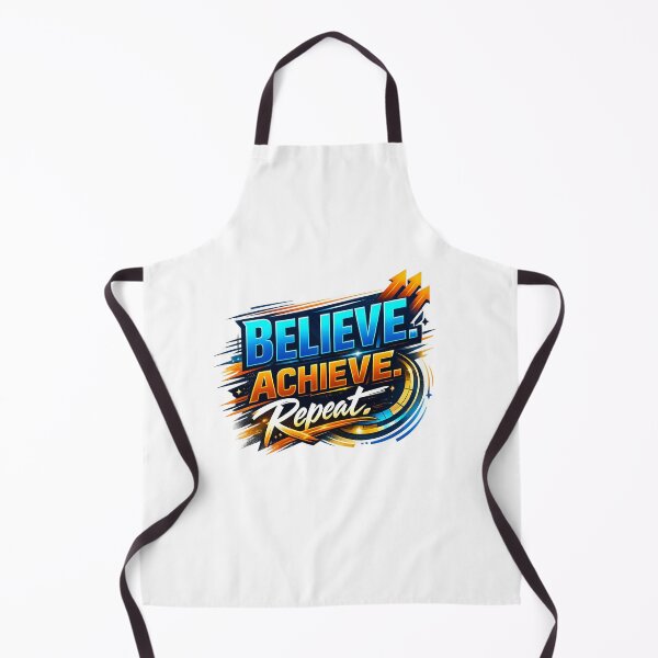 Item preview, Believe. Achieve. Repeat. | Modern Motivational Typography Design designed and sold by AnanthDesign.