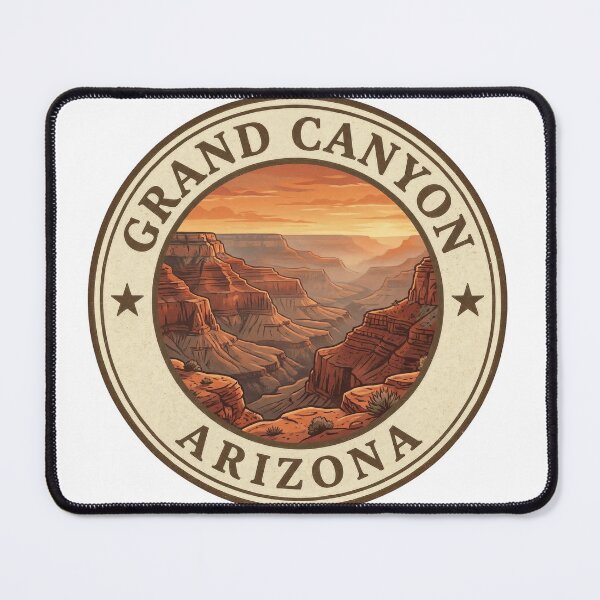 Item preview, Grand Canyon Arizona Vintage Sunset Badge designed and sold by CKaracaCrafted.