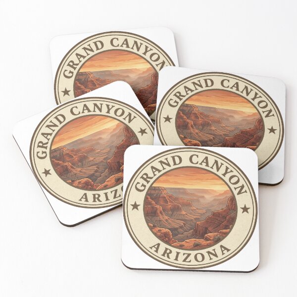 Item preview, Grand Canyon Arizona Vintage Sunset Badge designed and sold by CKaracaCrafted.