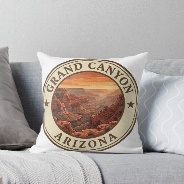 Item preview, Grand Canyon Arizona Vintage Sunset Badge designed and sold by CKaracaCrafted.