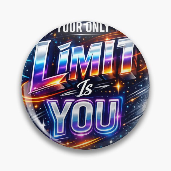 Item preview, Your Only Limit Is You Motivational Typography | Modern Inspirational Quote Design designed and sold by AnanthDesign.