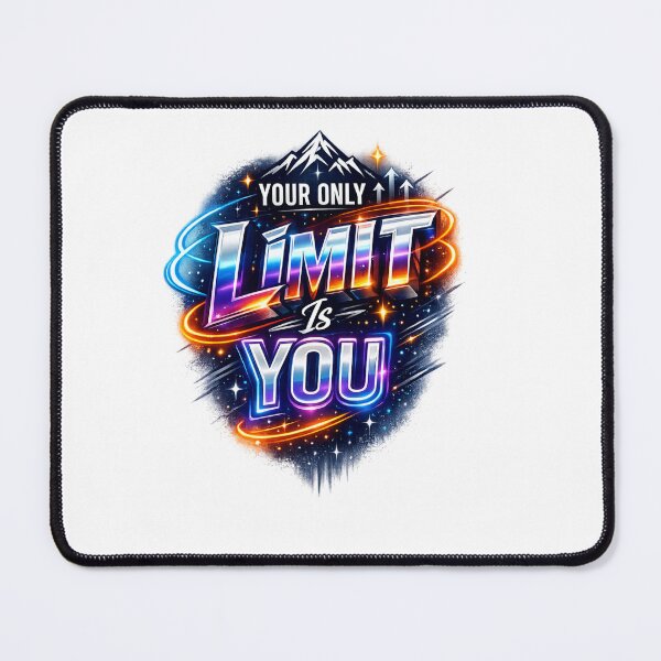 Item preview, Your Only Limit Is You Motivational Typography | Modern Inspirational Quote Design designed and sold by AnanthDesign.