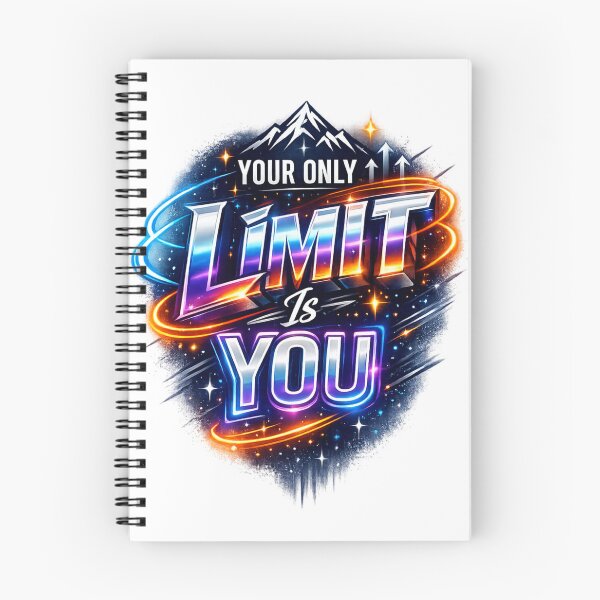 Item preview, Your Only Limit Is You Motivational Typography | Modern Inspirational Quote Design designed and sold by AnanthDesign.