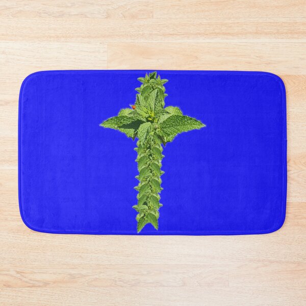 Item preview, mint leaf cross designed and sold by gracehopelove.