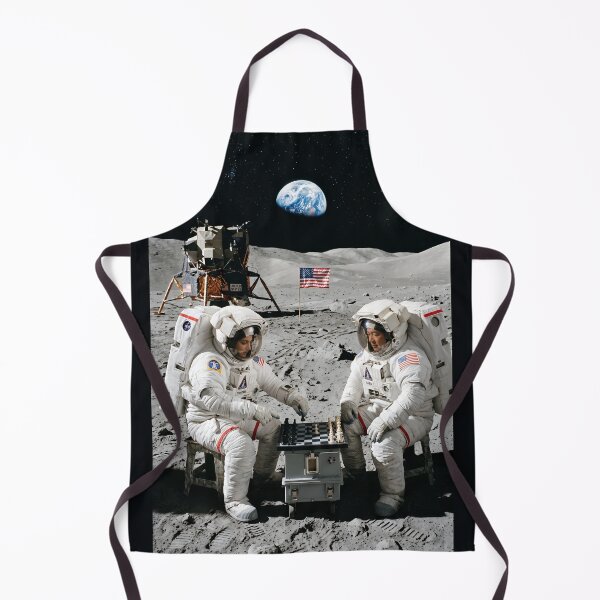 Item preview, NASA astronauts playing chess on the moon designed and sold by WiseBow.