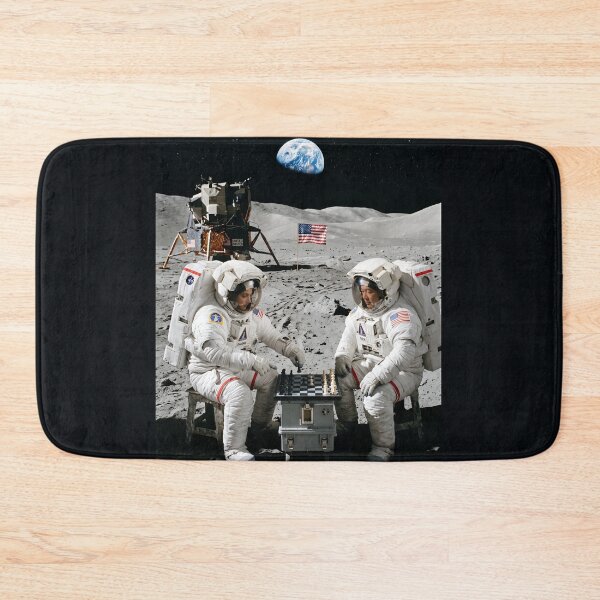 Item preview, NASA astronauts playing chess on the moon designed and sold by WiseBow.