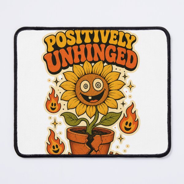 Item preview, Positively Unhinged – Retro Chaotic Sunflower designed and sold by sabily.