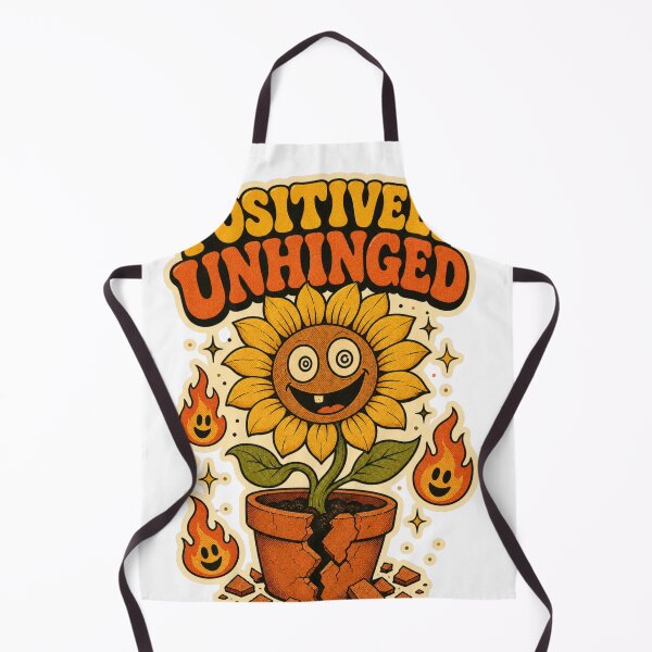 Item preview, Positively Unhinged – Retro Chaotic Sunflower designed and sold by sabily.