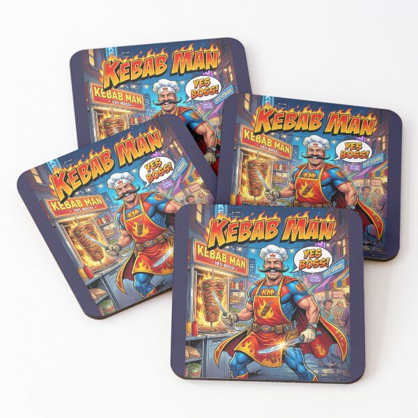 Item preview, Kebab Man Superhero Chef Doner Street Food Comic designed and sold by Flirt-Teez.