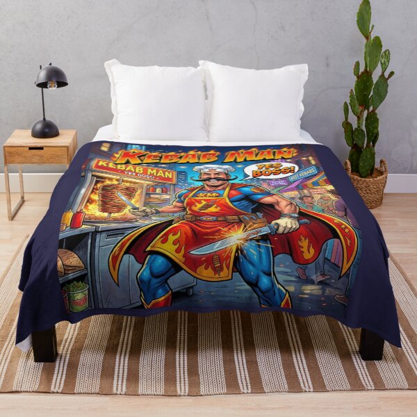 Item preview, Kebab Man Superhero Chef Doner Street Food Comic designed and sold by Flirt-Teez.