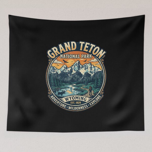 Item preview, Grand Tetons National Park USA designed and sold by goombi-creative.