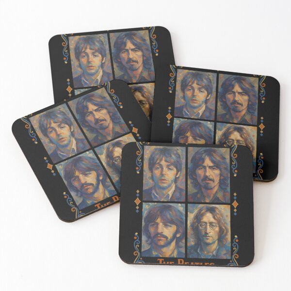 Item preview, Four Music Legends Painterly Art Style designed and sold by ALYGADesign.