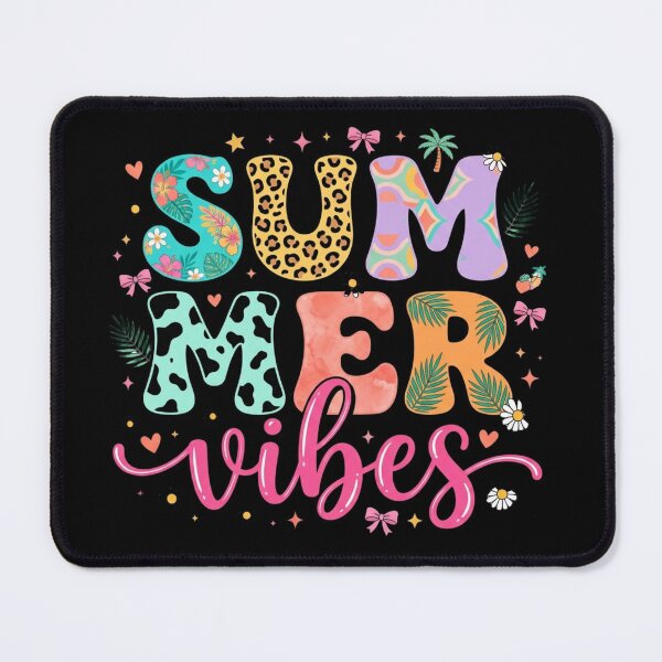 Item preview, Summer Vibes Retro Preppy Mixed Pattern Typography designed and sold by PACS0011.