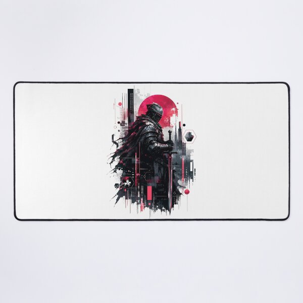 Item preview, Neon Sentinel Cyberpunk Knight Futuristic Abstract Armor Art designed and sold by dytf79.