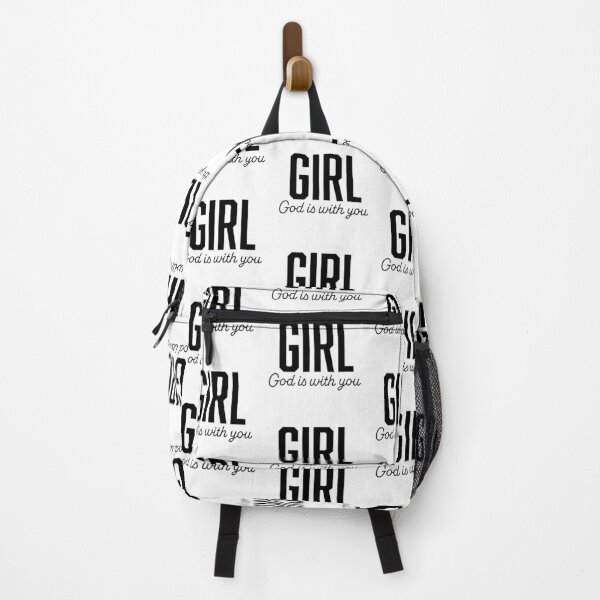Item preview, Girl God Is With You – Christian Faith Typography T-Shirt Design designed and sold by CrossCrafted.