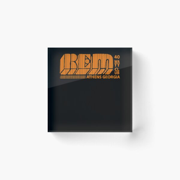 Item preview, REM Forty Watt Club Athens Georgia Orange designed and sold by Muhammad Khalil.