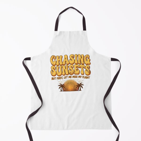 Item preview, Chasing Sunsets But First Let Me Miss My Flight Retro Sunset Beach designed and sold by Yellowriversss.