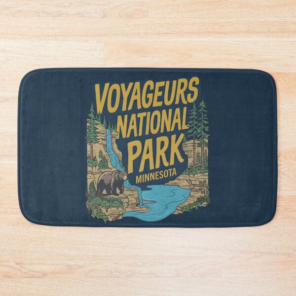 Item preview, Voyageurs National Park Minnesota Cute Bear Landscape designed and sold by HowToCanadian.