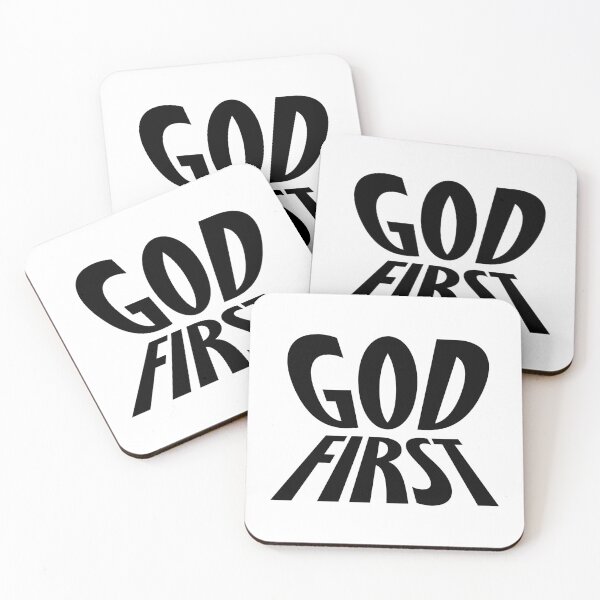 Item preview, God First  – Christian Faith Typography T-Shirt Design designed and sold by CrossCrafted.