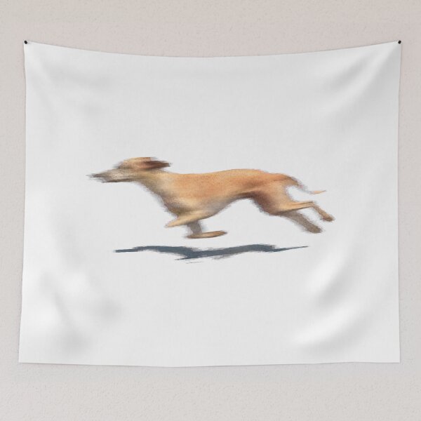 Item preview, Faster Than Memory – Motion Blur dog designed and sold by bisha.