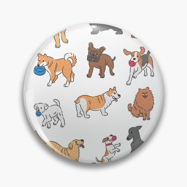 Item preview, Cute Dogs and Their Favorite Toys Collection. designed and sold by monkik.