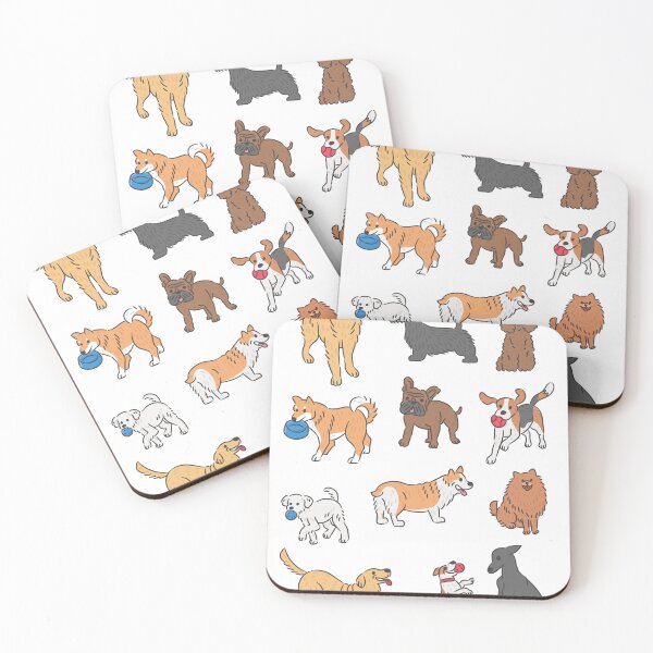 Item preview, Cute Dogs and Their Favorite Toys Collection. designed and sold by monkik.