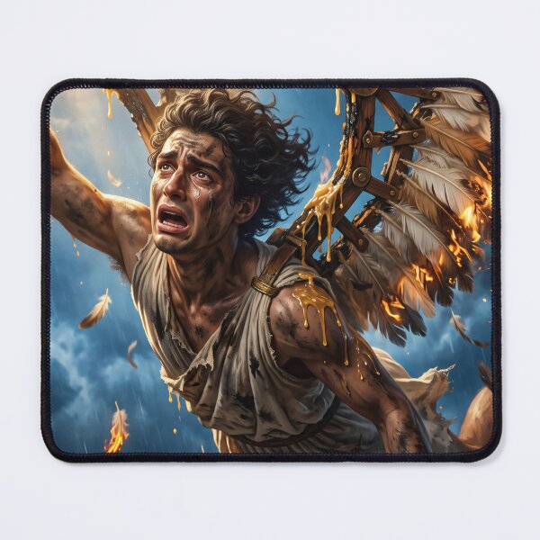 Item preview, The Fall of Icarus - Tragic Greek Mythology Fantasy Art designed and sold by TheRichGallery.