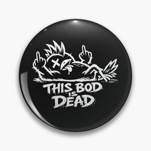 Item preview, This Bod Is Dead Bird Punk Graffiti | Funny Rebellious Street Art Cartoon designed and sold by Genius Geek.
