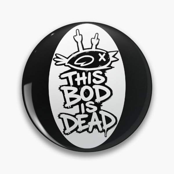 Item preview, This Bod Is Dead Bird Punk Graffiti | Funny Rebellious Street Art Cartoon designed and sold by Genius Geek.