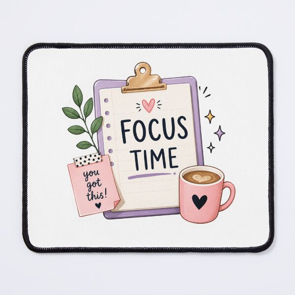Item preview, Focus Time Sticker | Productivity Planner, Study Motivation, Cute Kawaii Workspace & Daily Focus Design designed and sold by Pixanova.