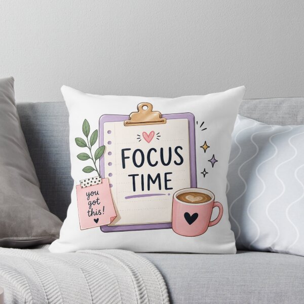 Item preview, Focus Time Sticker | Productivity Planner, Study Motivation, Cute Kawaii Workspace & Daily Focus Design designed and sold by Pixanova.
