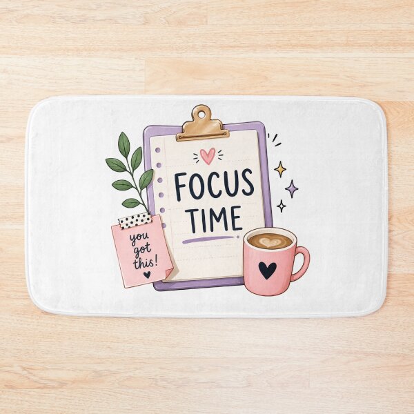 Item preview, Focus Time Sticker | Productivity Planner, Study Motivation, Cute Kawaii Workspace & Daily Focus Design designed and sold by Pixanova.