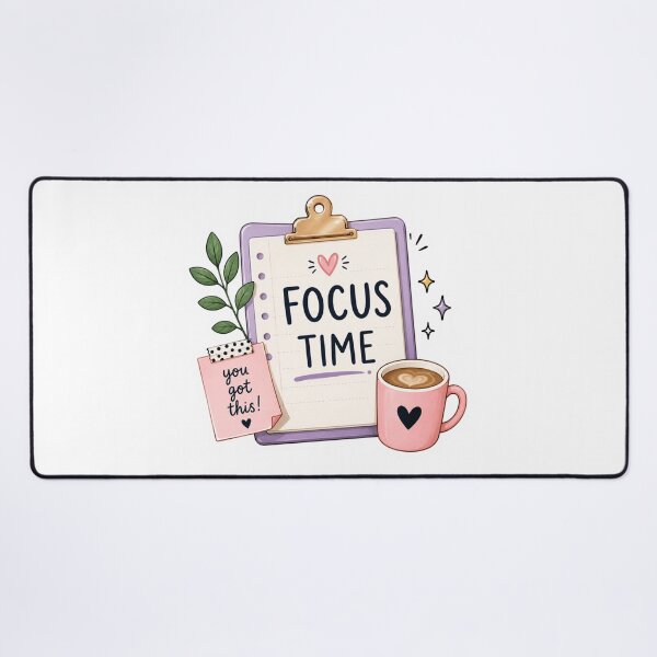 Item preview, Focus Time Sticker | Productivity Planner, Study Motivation, Cute Kawaii Workspace & Daily Focus Design designed and sold by Pixanova.