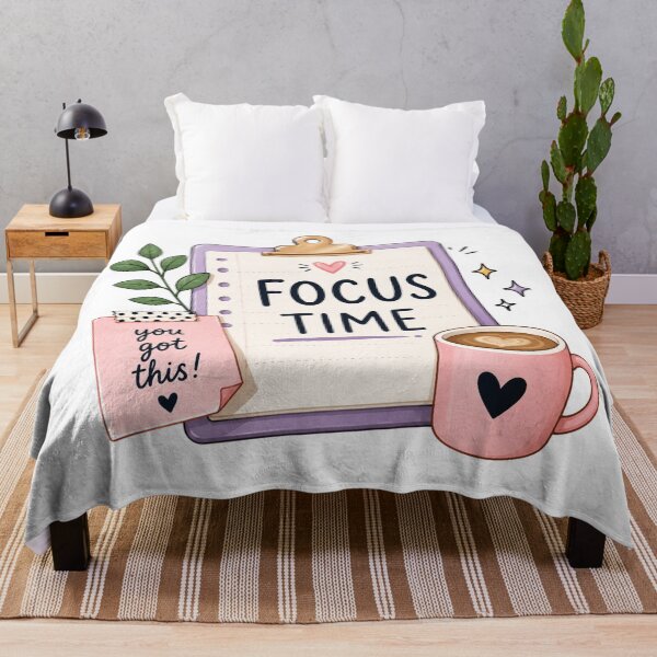 Item preview, Focus Time Sticker | Productivity Planner, Study Motivation, Cute Kawaii Workspace & Daily Focus Design designed and sold by Pixanova.