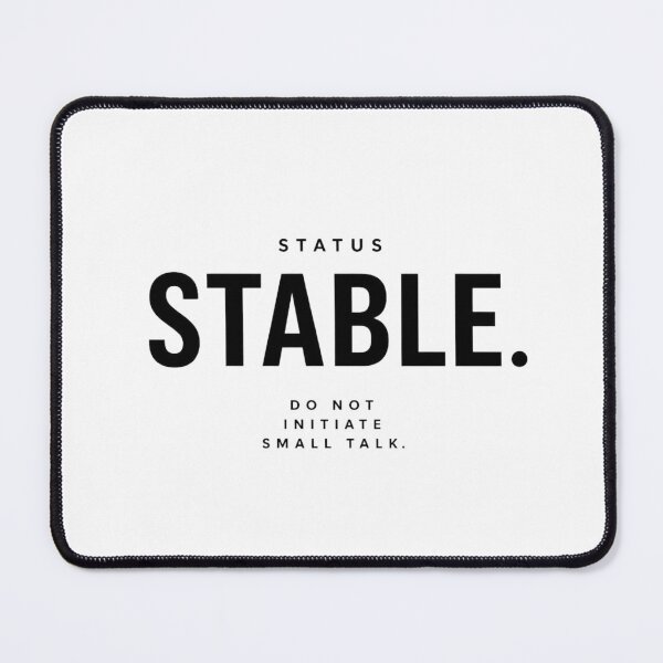 Item preview, Status - STABLE. | Minimalist Typography designed and sold by Cavalier-org.