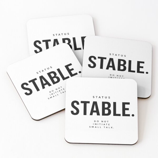 Item preview, Status - STABLE. | Minimalist Typography designed and sold by Cavalier-org.
