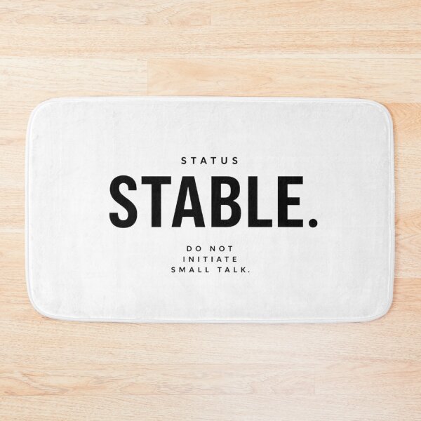 Item preview, Status - STABLE. | Minimalist Typography designed and sold by Cavalier-org.