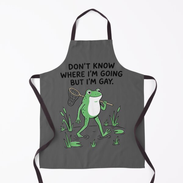 Item preview, Don't Know Where I'm Going But I'm Gay Frog Meme LGBTQ Pride designed and sold by KristineLi.