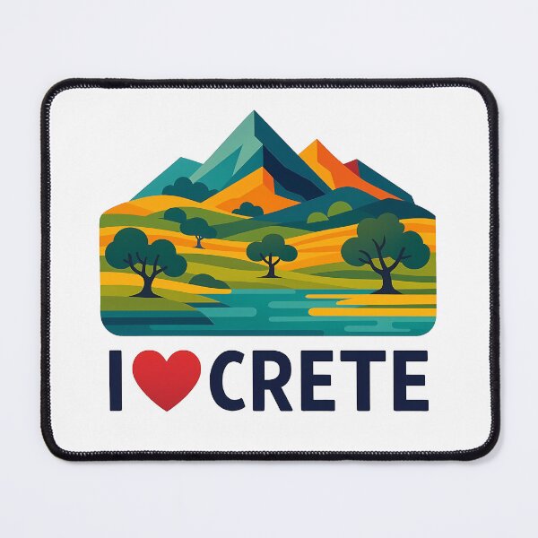 Item preview, Crete Greece Travel Souvenir - Greek Island Church & Fortress Art designed and sold by OzzFrequency.