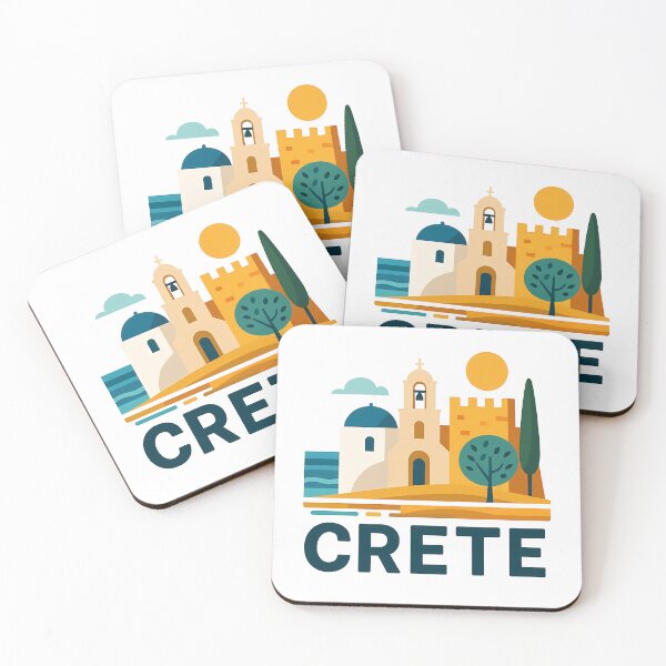 Item preview, Crete Greece Travel Souvenir - Greek Island Church & Fortress Art designed and sold by OzzFrequency.