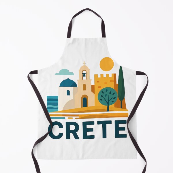Item preview, Crete Greece Travel Souvenir - Greek Island Church & Fortress Art designed and sold by OzzFrequency.