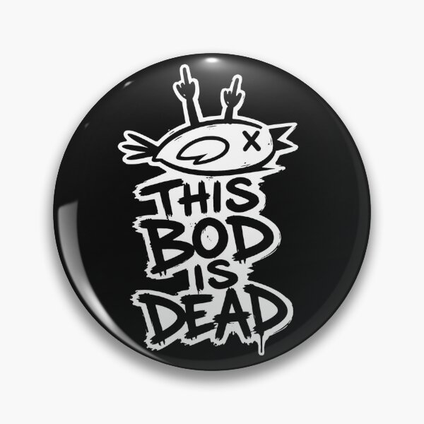 Item preview, This Bod Is Dead Bird Punk Graffiti | Funny Rebellious Street Art Cartoon designed and sold by Genius Geek.