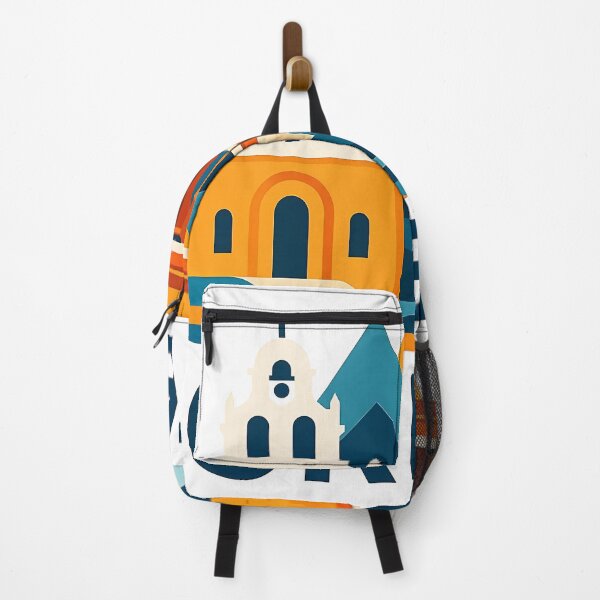 Item preview, Crete Greece Travel Souvenir - Greek Island Church & Fortress Art designed and sold by OzzFrequency.