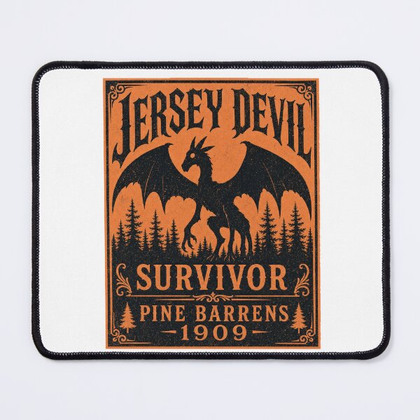 Item preview, Jersey Devil Survivor Pine Barrens 1909 Cryptid Vintage Horror designed and sold by Amnesia-Proto.
