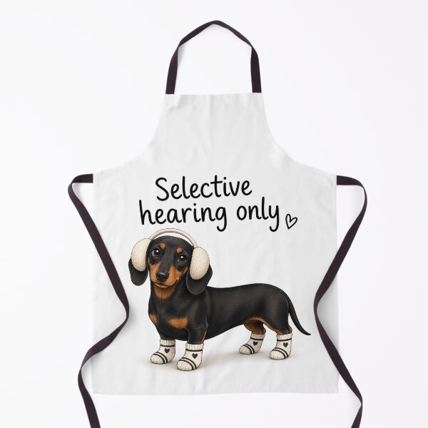 Item preview, Selective hearing Dachsund  designed and sold by MariaLouise-Art.