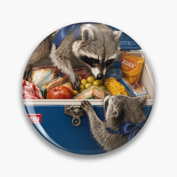 Item preview, Cool Memories Cooler | Camping Raccoons designed and sold by FreshWaterWares.