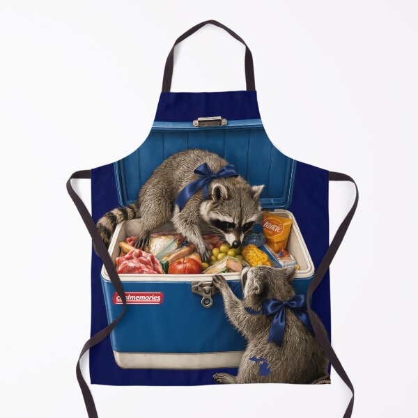 Item preview, Cool Memories Cooler | Camping Raccoons designed and sold by FreshWaterWares.